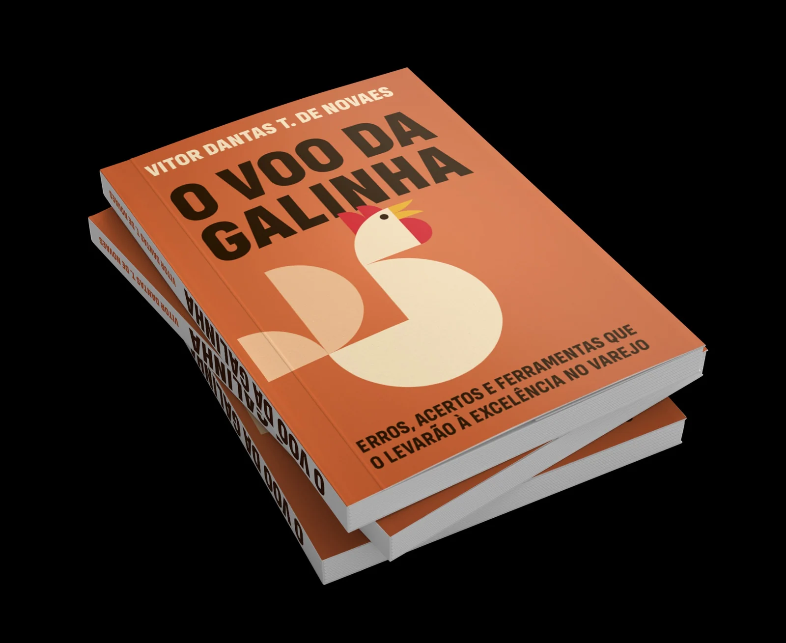 Capa do livro O Voo da Galinha, de Vitor Dantas T. de Novaes