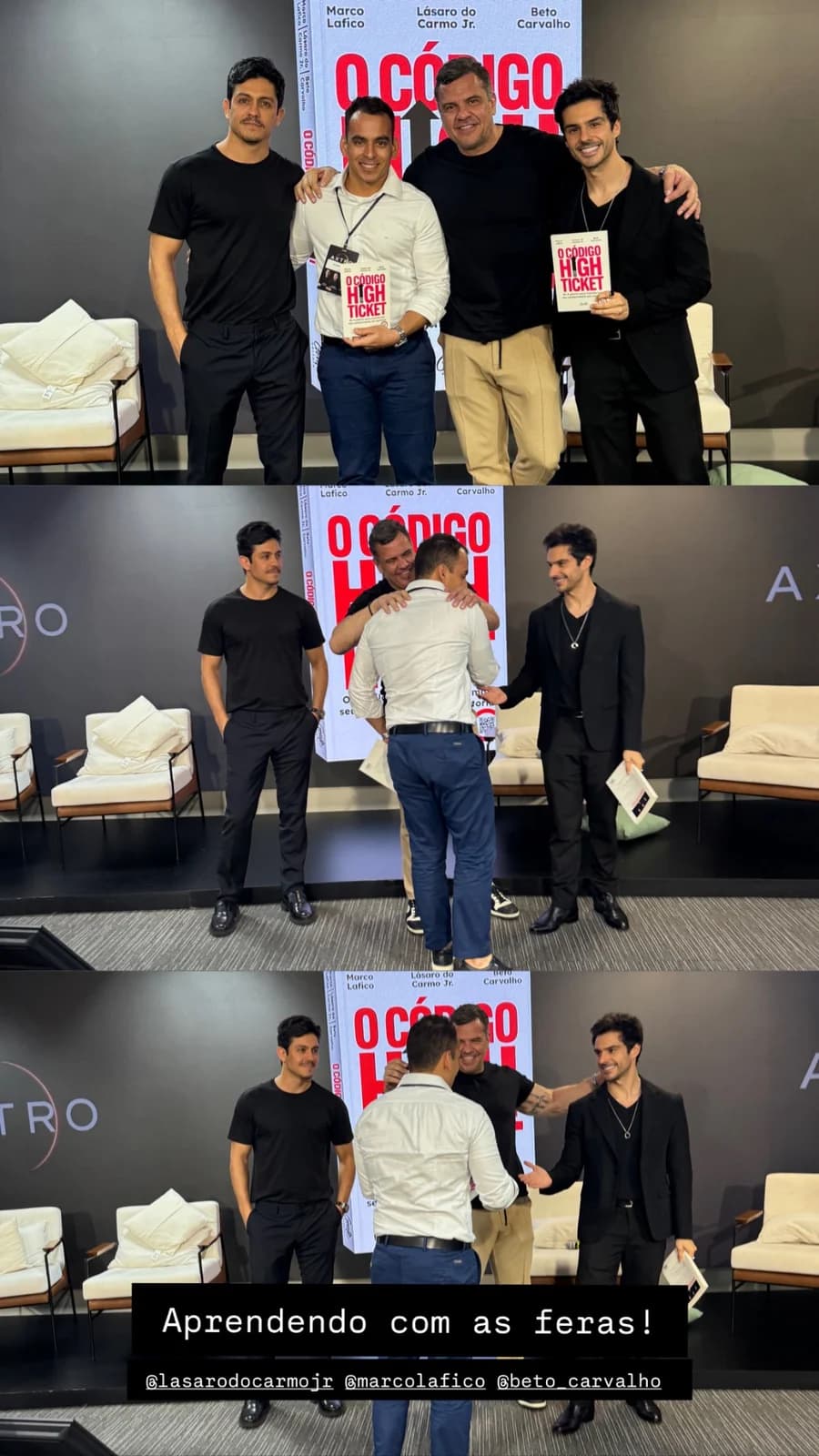 Vitor Novaes em evento de networking